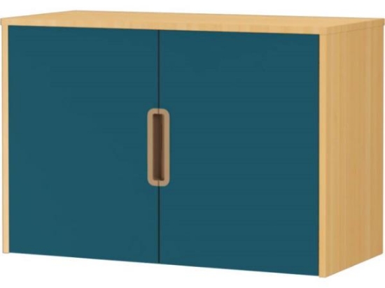 Image de Surmeuble 92 avec portes - bleu émeraude - M