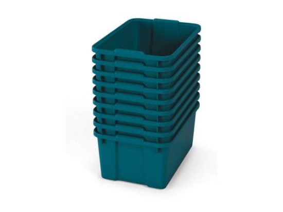Image de Grands bacs en plastique - éco bleu-vert - 09