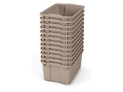 Image de Grands bacs en plastique - éco beige - 12