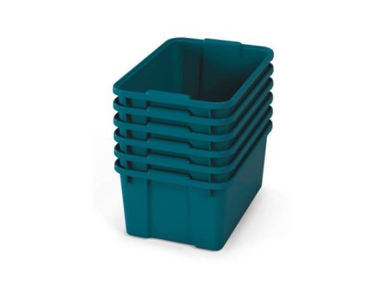 Image de Grands bacs en plastique - éco bleu-vert - 06