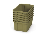 Image de Grands bacs en plastique - éco vert clair - 06