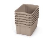 Image de Grands bacs en plastique - beige éco - 06