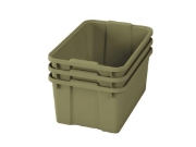 Image de Grands bacs en plastique - vert clair éco - 03