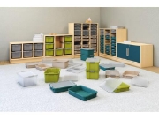 Image de Grands bacs en plastique avec glissières - éco bleu-vert - 06