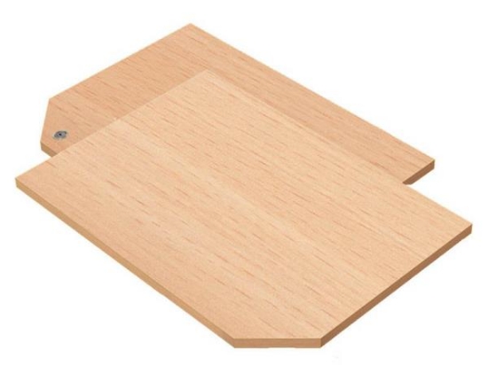 Image de CLASSICAL Portes hautes de rangement avec serrure M hêtre