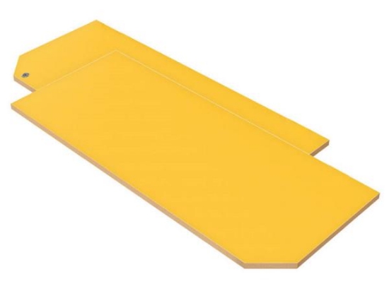 Image de Portes avec serrure pour rangement haut Classical X jaune