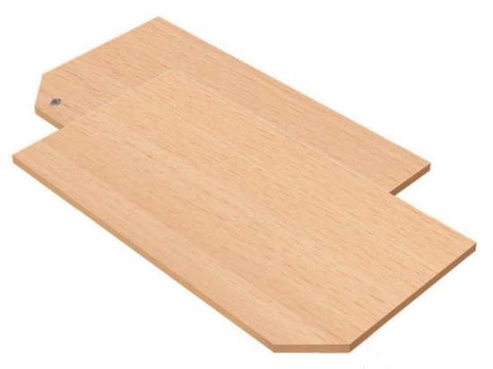 Image de Portes avec serrure pour rangement haut Classical L hêtre