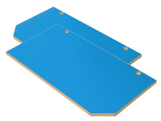 Image de Portes pour rangement haut CLASSICAL L bleues