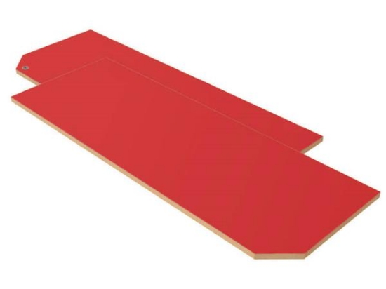 Image de Portes pour rangement haut CLASSICAL XL avec serrure rouges