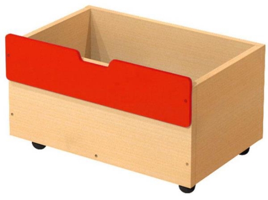 Image de Rangement haut CLASSICAL bac moyen pour modules de 112 cm rouge