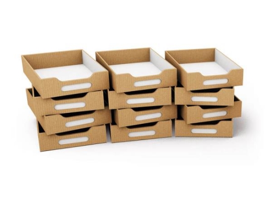 Image de CLASSICAL TALL STORAGE Bacs MDF peu profonds 12