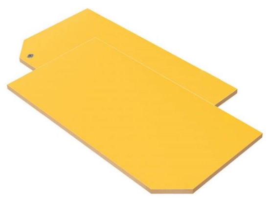 Image de CLASSICAL portes hautes de rangement avec serrure L jaune