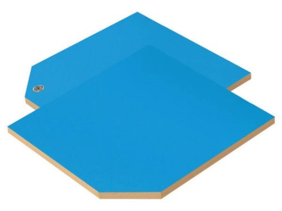 Image de CLASSICAL Portes hautes de rangement avec serrure S bleues