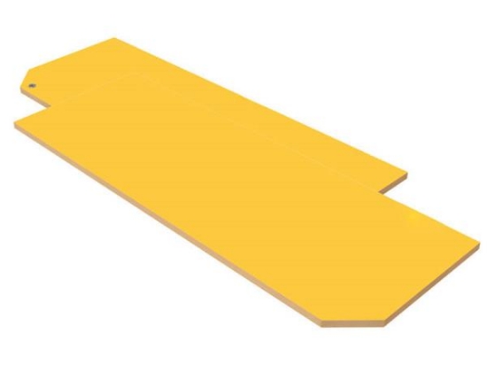 Image de CLASSICAL Portes hautes de rangement avec serrure XL jaunes