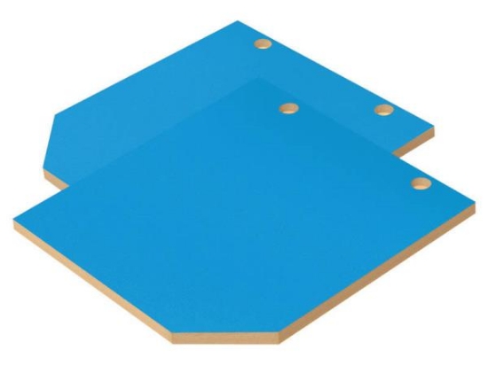 Image de Portes de rangement hautes Classical S bleu