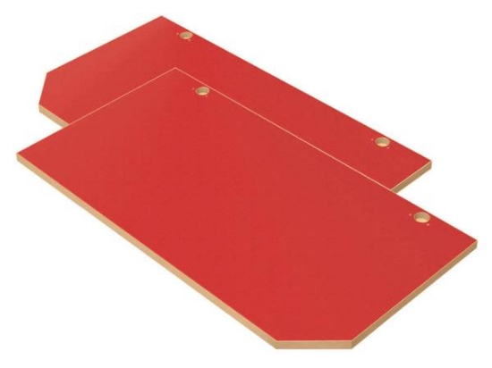 Image de Portes de rangement hautes Classical avec serrure L rouge