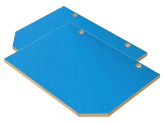 Image de Portes de rangement hautes Classical M bleu