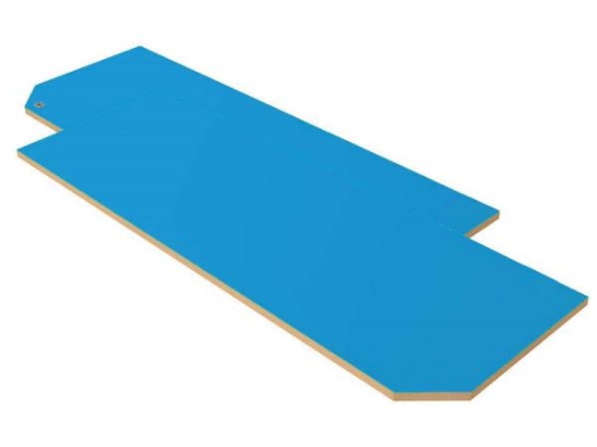 Image de Portes de rangement hautes Classical avec serrure XL bleu