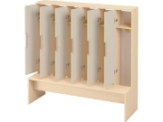 Image de Portes avec poignée pour vestiaire Vita 6 - Sable