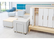 Image de Portes avec poignée pour vestiaire Vita 6 - Sable