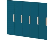 Image de Portes avec poignée pour vestiaire Vita 5 - Bleu émeraude