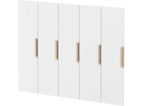 Image de Portes avec poignée pour vestiaire Vita 5 - Blanc