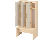 Image de Portes avec poignée pour vestiaire Vita 3 - Sable