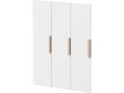 Image de Portes avec poignée pour vestiaire Vita 3 - Blanc