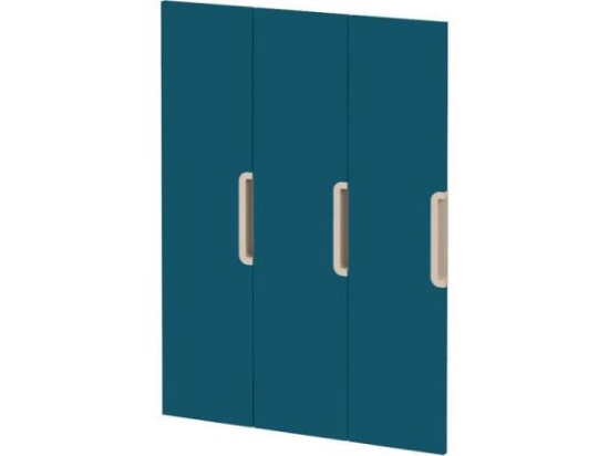 Image de Portes avec poignée pour vestiaire Vita 3 - Bleu émeraude