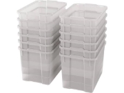 Image de Bacs en plastique extra grands transparents - 12