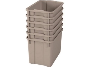 Image de Bacs en plastique extra grands - beige éco - 06