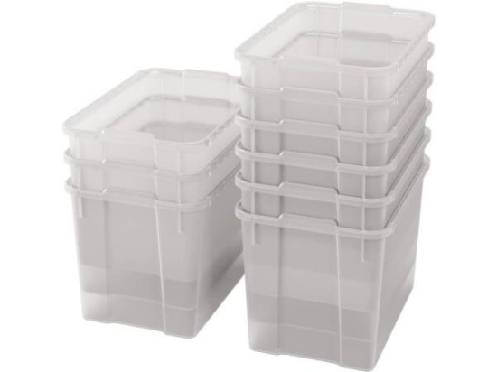 Image de Bacs en plastique extra grands - transparents - 09