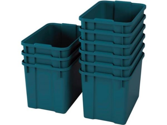 Image de Bacs en plastique extra grands - vert mer éco - 09