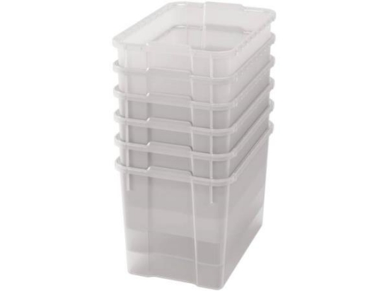 Image de Bacs en plastique extra grands - transparents - 06