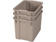 Image de Bacs en plastique extra grands - beige éco - 03