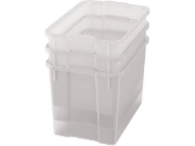 Image de Bacs en plastique extra grands - transparents - 03