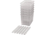 Image de Bacs en plastique extra grands avec glissières - transparent - 06