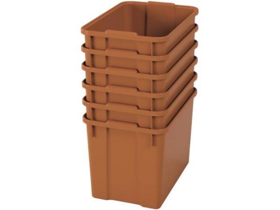 Image de Bacs en plastique extra larges - eco sienna - 06