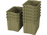 Image de Bacs en plastique extra larges - eco vert clair - 09