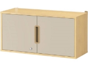 Image de Armoire suspendue 92 avec portes et serrure - Sable