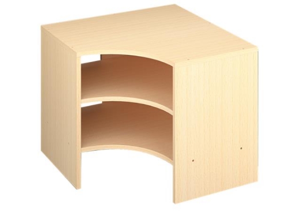 Image de Armoire d'angle encastrable S - Hêtre