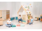 Image de Matelas pour bibliothèque avec assise gris-sable