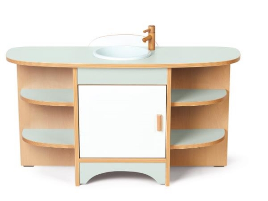 Image de Meuble évier menthe