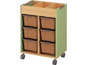 Image de Meuble mobile pour bacs - avocat