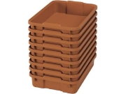Image de Petits bacs en plastique - eco sienna - 09