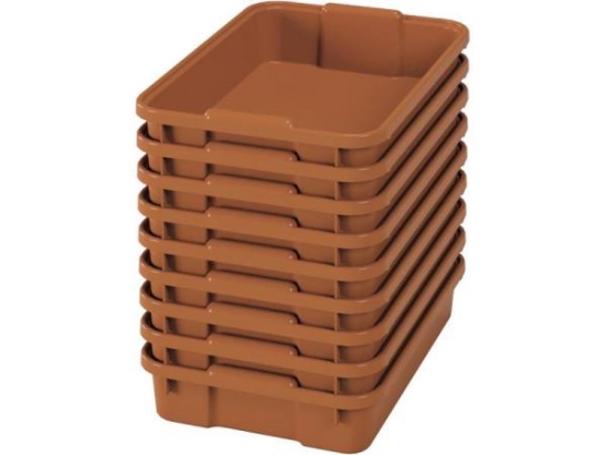 Image de Petits bacs en plastique - eco sienna - 09