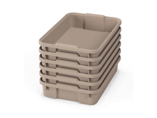 Image de Petits bacs en plastique - eco beige - 06