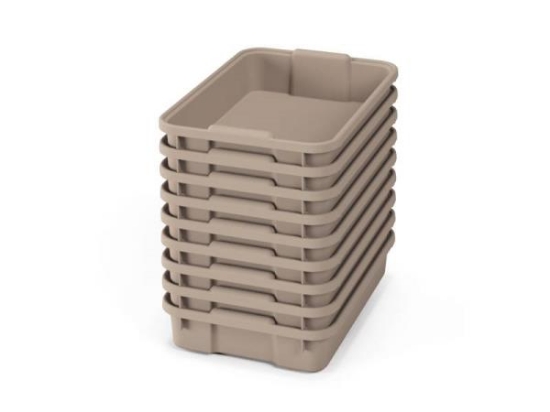 Image de Petits bacs en plastique - eco beige - 09