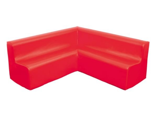 Image de Soft Sofas grand canapé d'angle rouge
