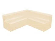 Image de Soft Sofas Grand canapé d’angle beige clair